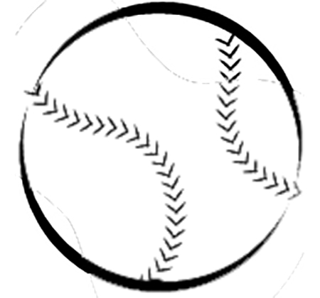 drawing of a baseball