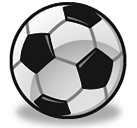 drawing of a soccer ball